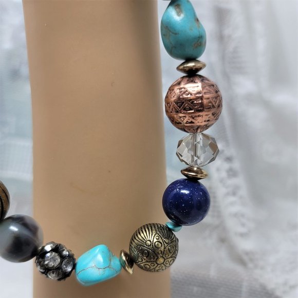 Colorful Necklace with Interesting Beads New Direction - Picture 8 of 9